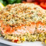 Homemade Baked Salmon with Parmesan Herb Crust photo