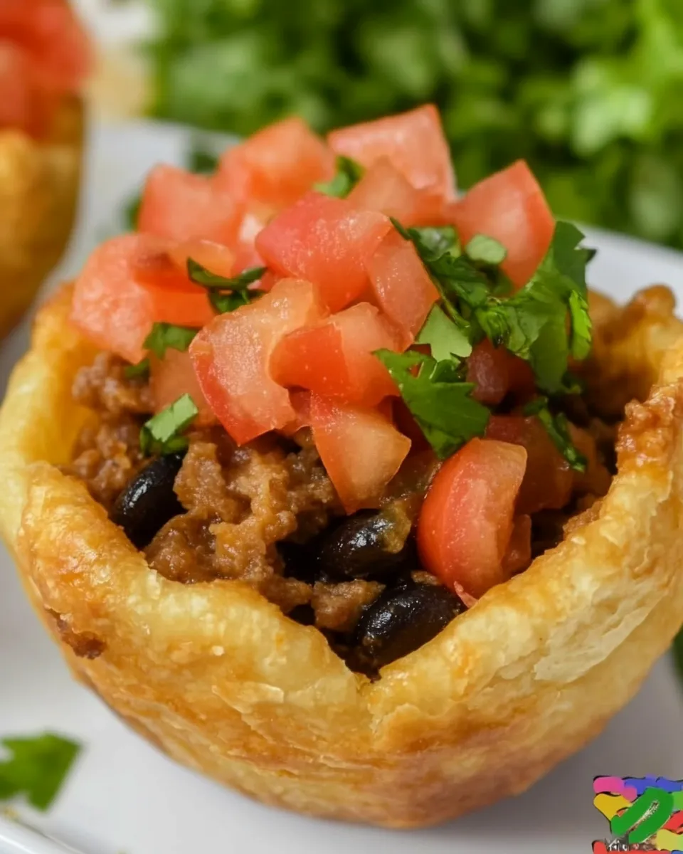 Classic Baked Taco Cups photo