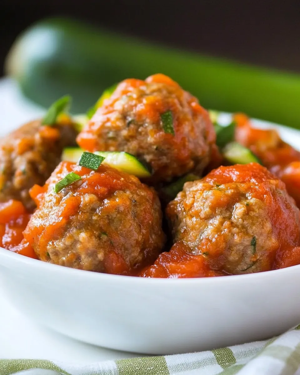 Easy Baked Turkey Zucchini Meatballs picture