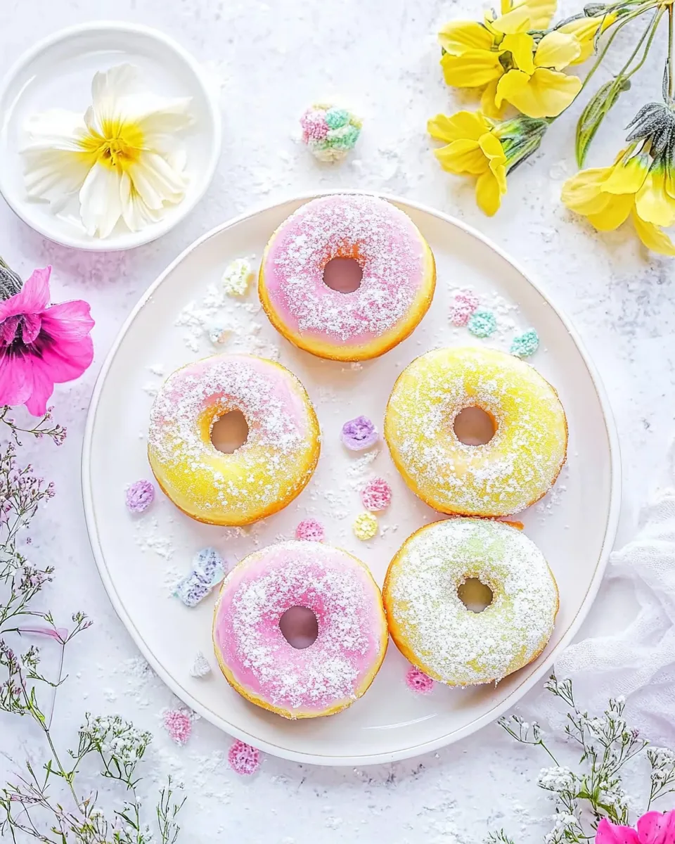 Homemade Baked Vanilla Donuts photo