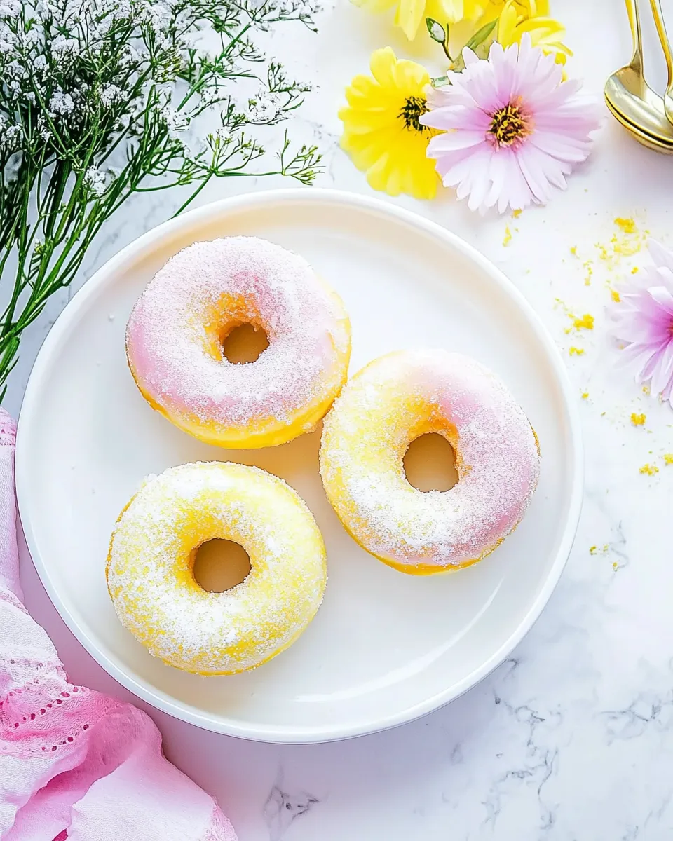 Delicious Baked Vanilla Donuts shot
