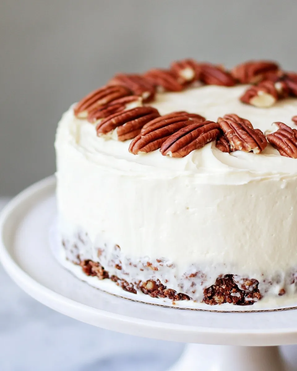 Easy Banana Cake with Praline Filling and White Chocolate Ganache picture
