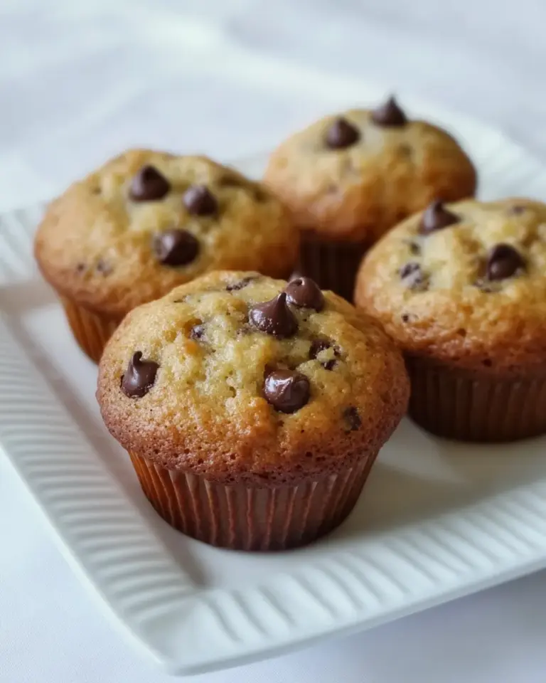 Homemade Banana Chocolate Chip Muffins photo