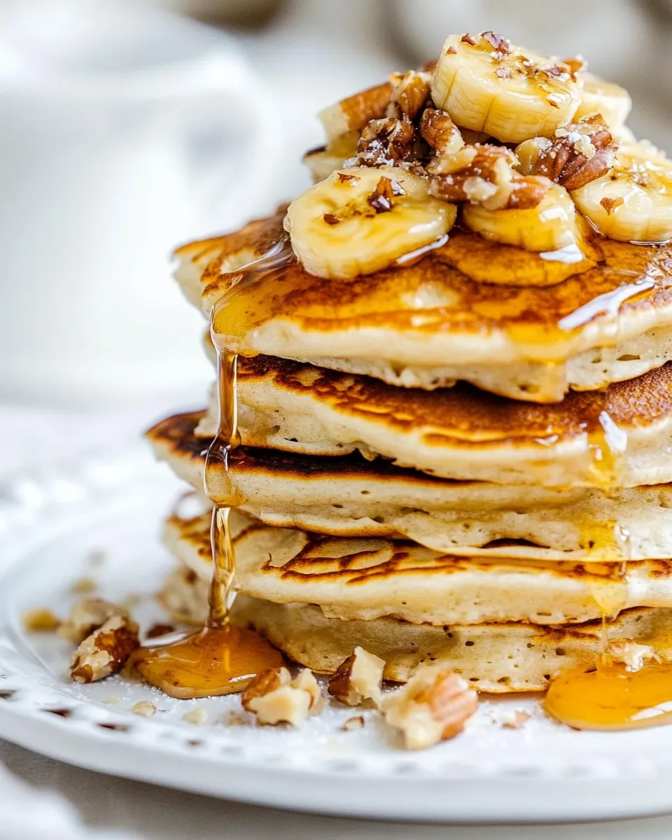 Classic Banana Nut Pancakes image
