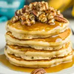 Homemade Banana Pecan Pancakes photo