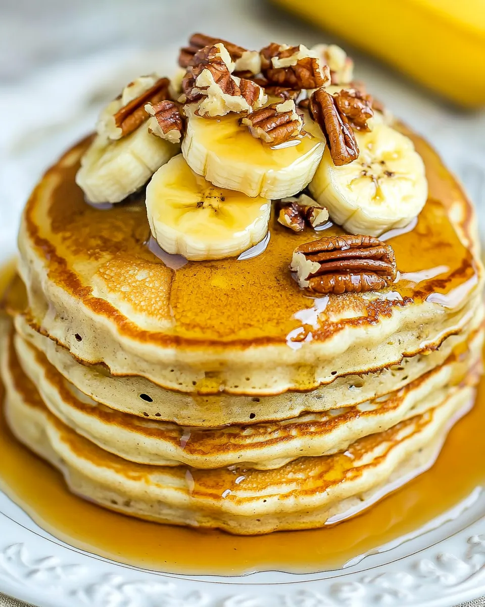 Classic Banana Pecan Pancakes image