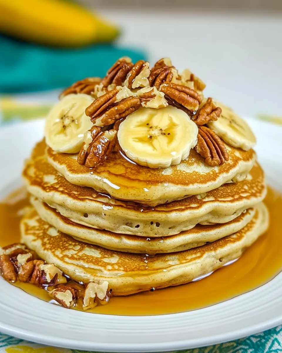 Easy Banana Pecan Pancakes picture