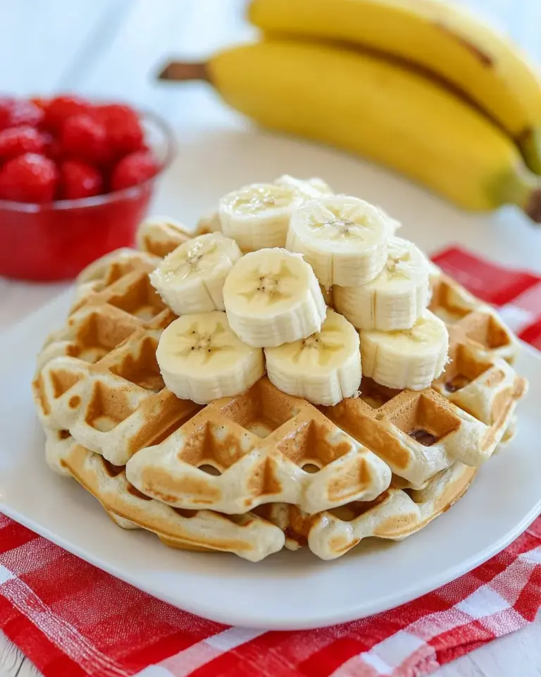 Homemade Banana Waffles photo