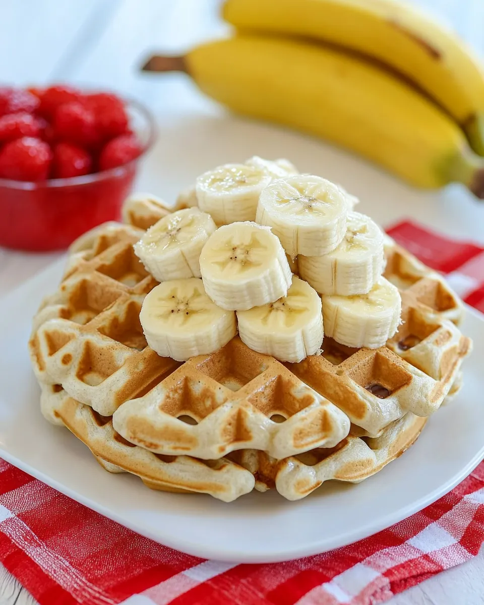 Homemade Banana Waffles photo