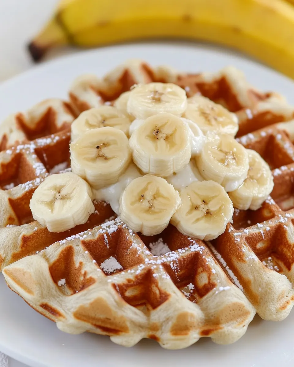 Easy Banana Waffles recipe photo