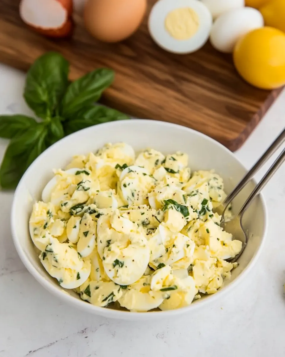 Homemade Basil Egg Salad image