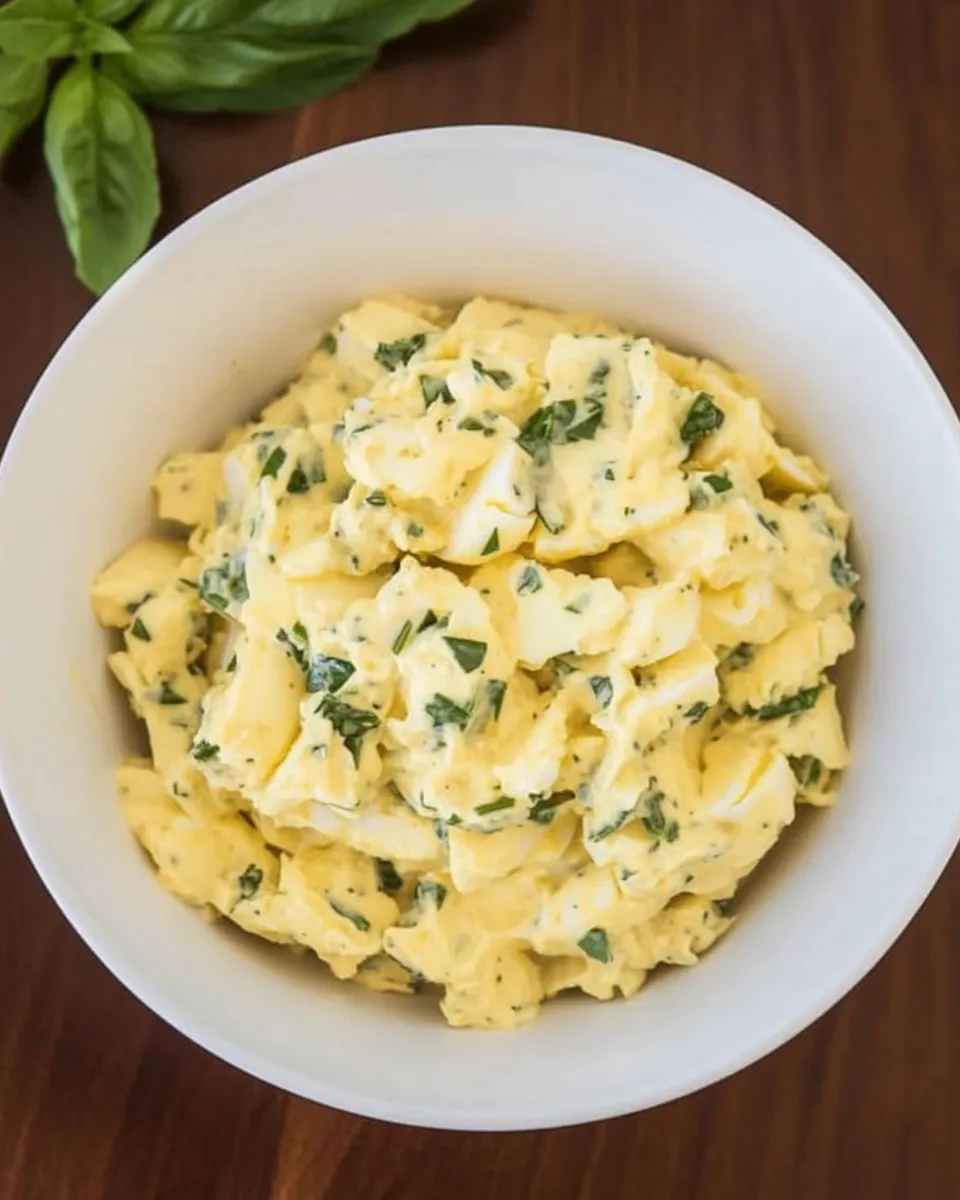 Delicious Basil Egg Salad recipe image