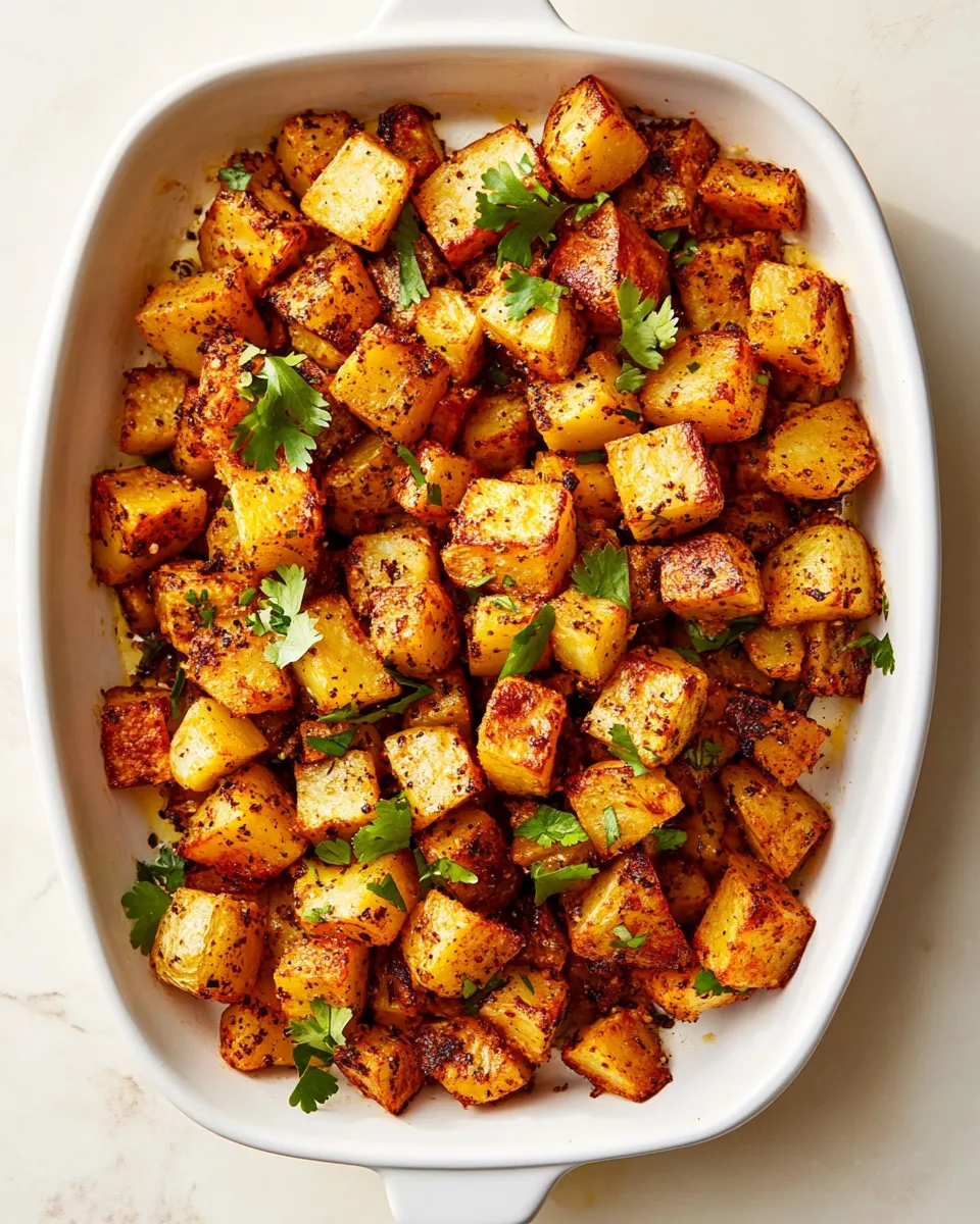 Delicious Batata Harra (Lebanese Roasted Potatoes) shot