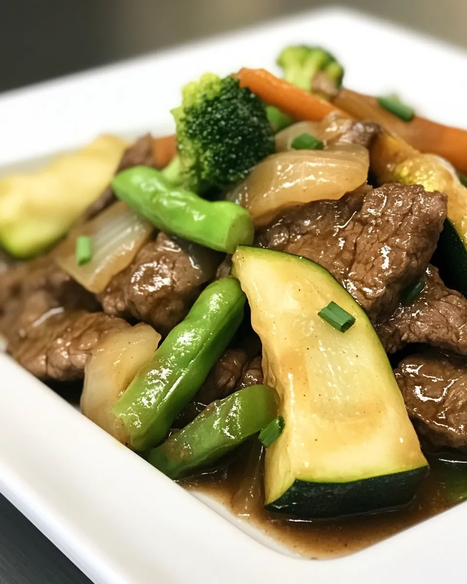 Homemade Beef Stir Fry with Vegetables photo