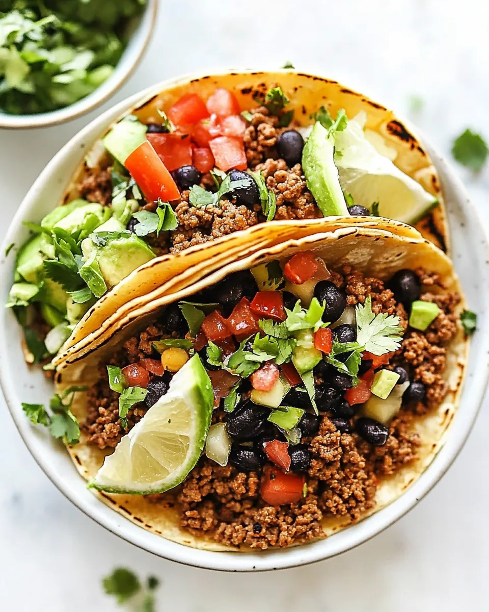 Easy Best EVER Ground Beef Tacos picture