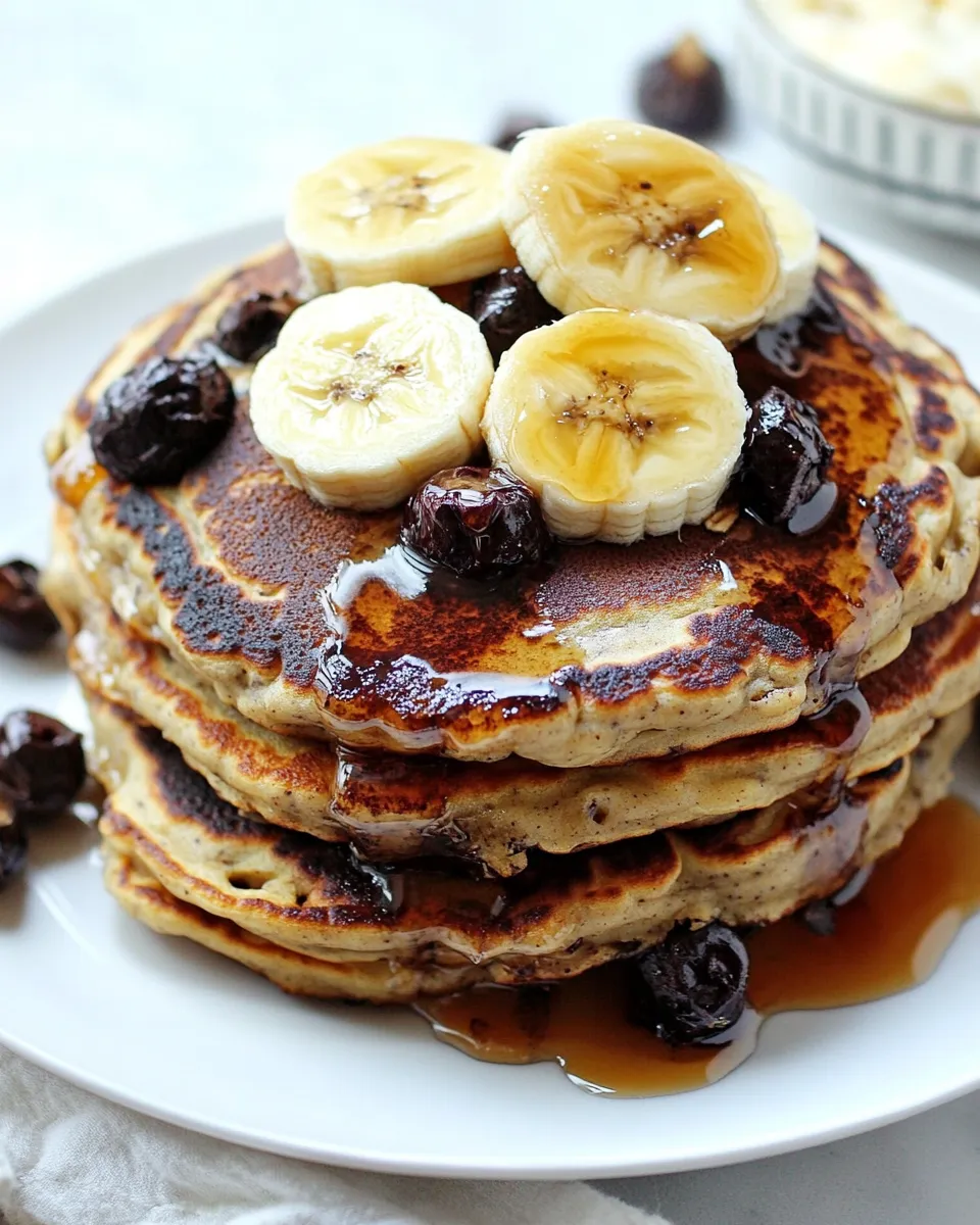 Homemade Best Ever Banana Oat Pancakes photo