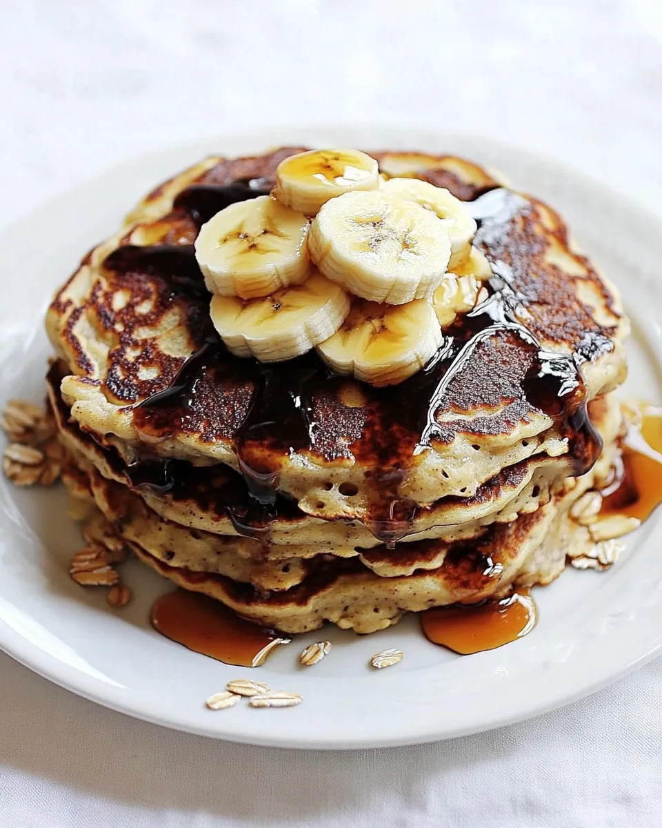 Classic Best Ever Banana Oat Pancakes image