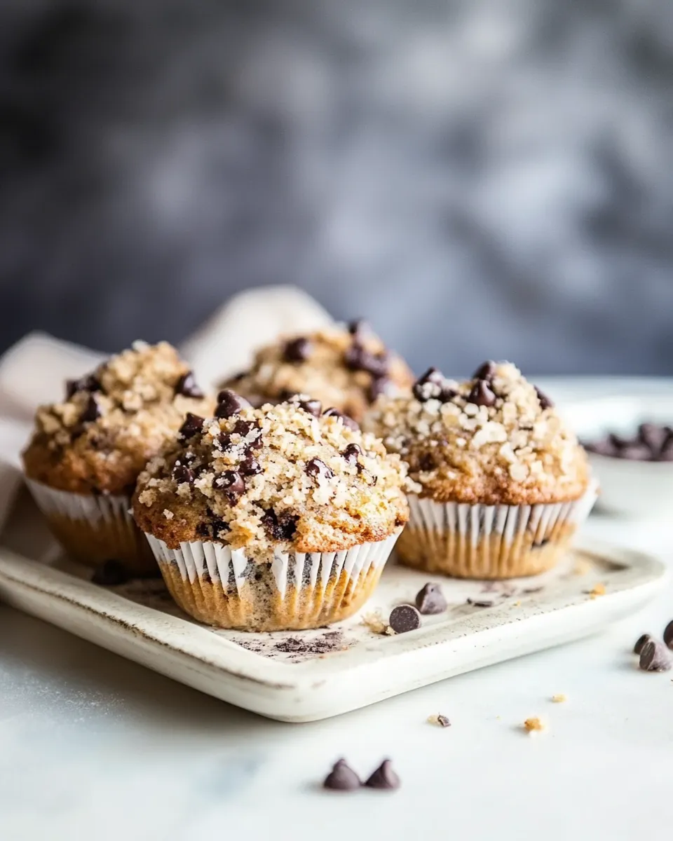 Classic Better Than the Bakery Chocolate Chip Coffee Cake Muffins. image