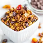 Homemade Big Clusters Maple Cinnamon Chocolate Chip Granola photo