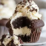 Homemade Black-Bottom Cupcakes image