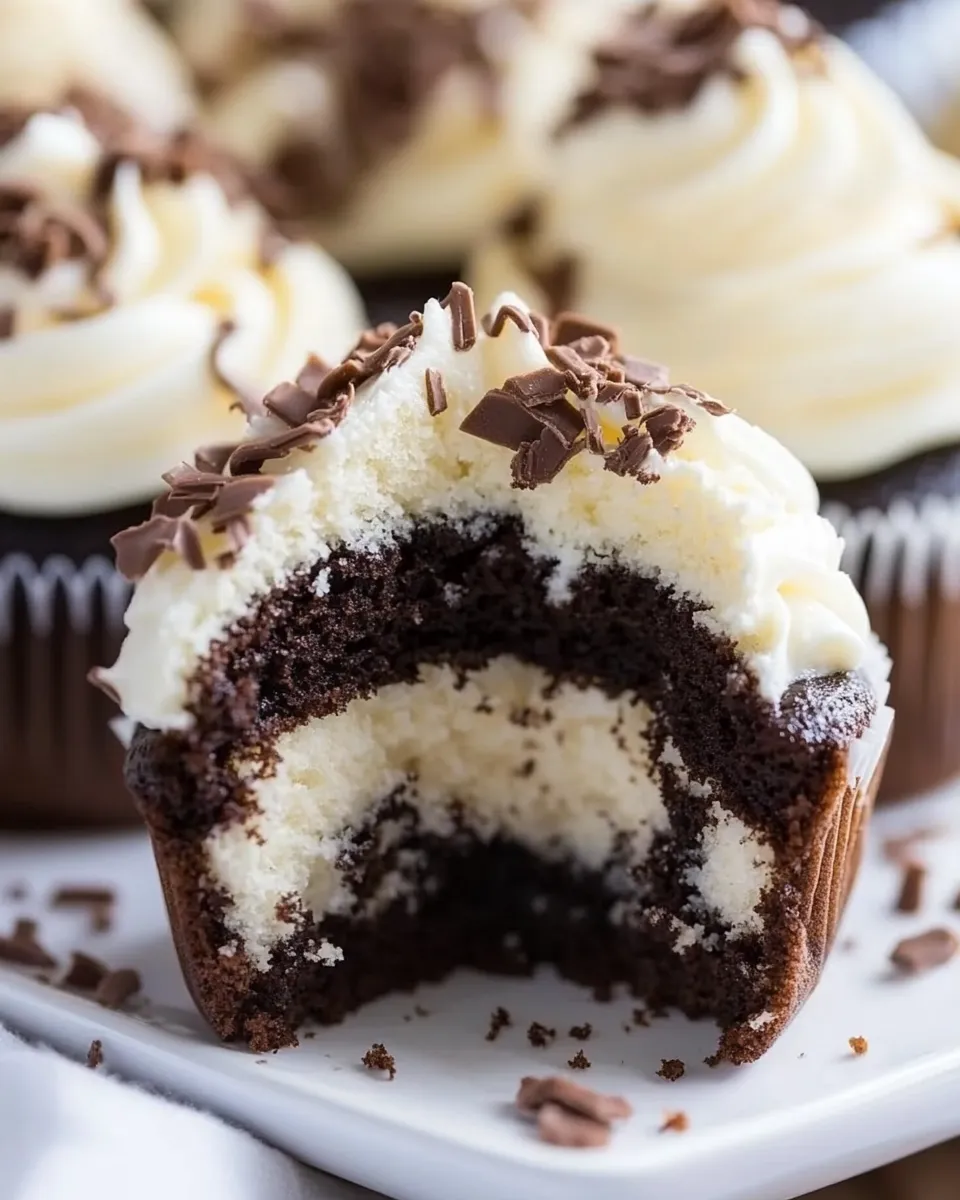 Classic Black-Bottom Cupcakes photo