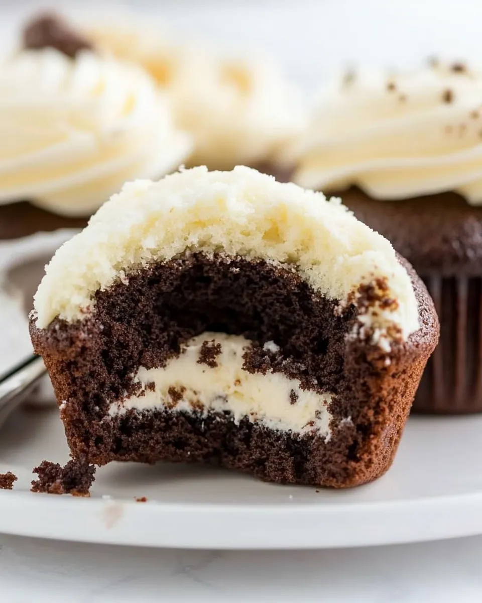 Delicious Black-Bottom Cupcakes shot