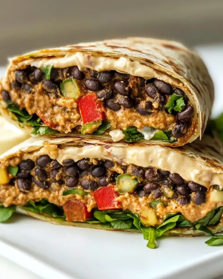 Homemade Black Bean Burger Wrap with Chipotle Aioli photo