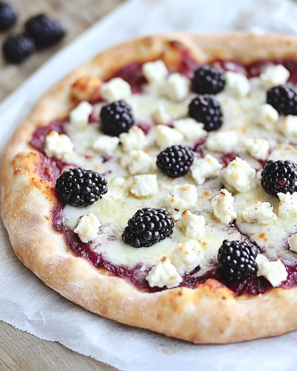 Easy Blackberry Goat Cheese Pizza picture