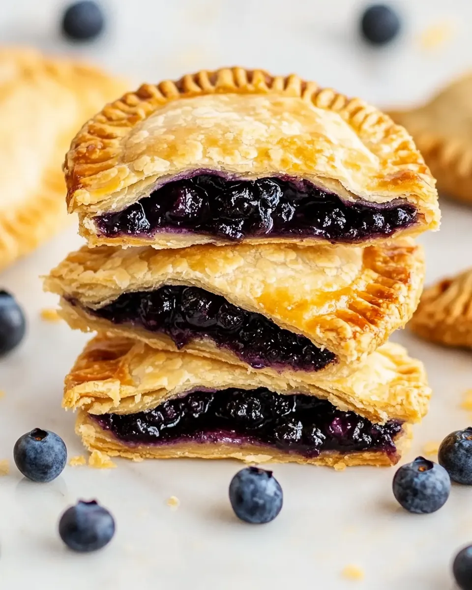 Delicious Blueberry Air Fryer Hand Pies shot