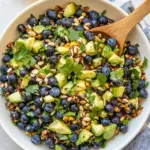 Homemade Blueberry Avocado Sunflower Seed Chopped Salad photo