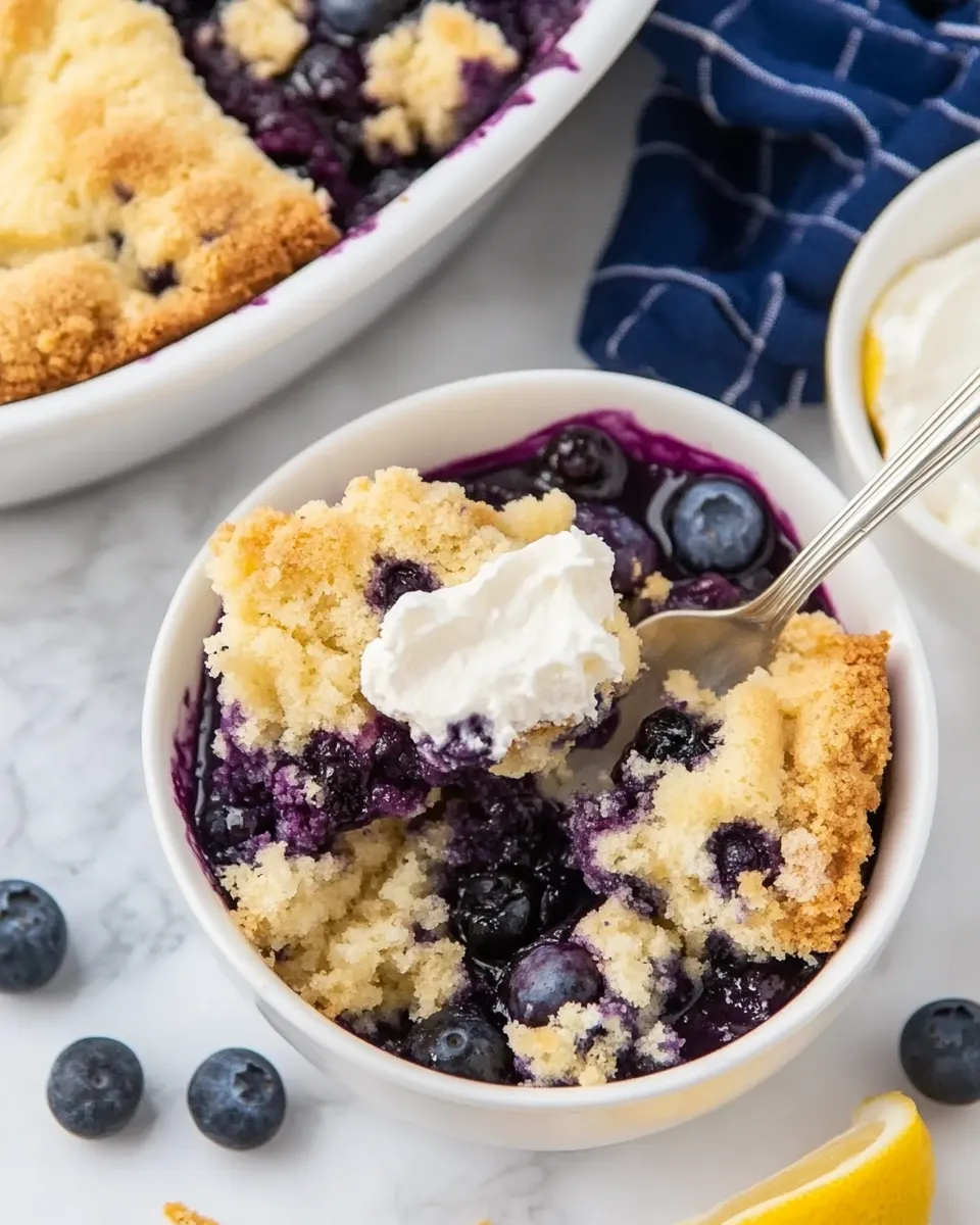 Classic Blueberry Lemon Dump Cake image