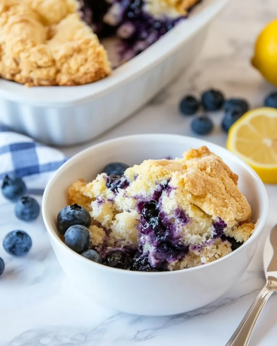 Easy Blueberry Lemon Dump Cake picture