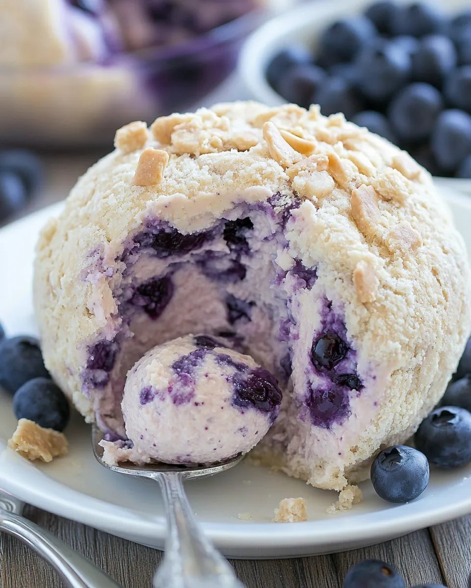 Homemade Blueberry Pie Cheese Ball photo