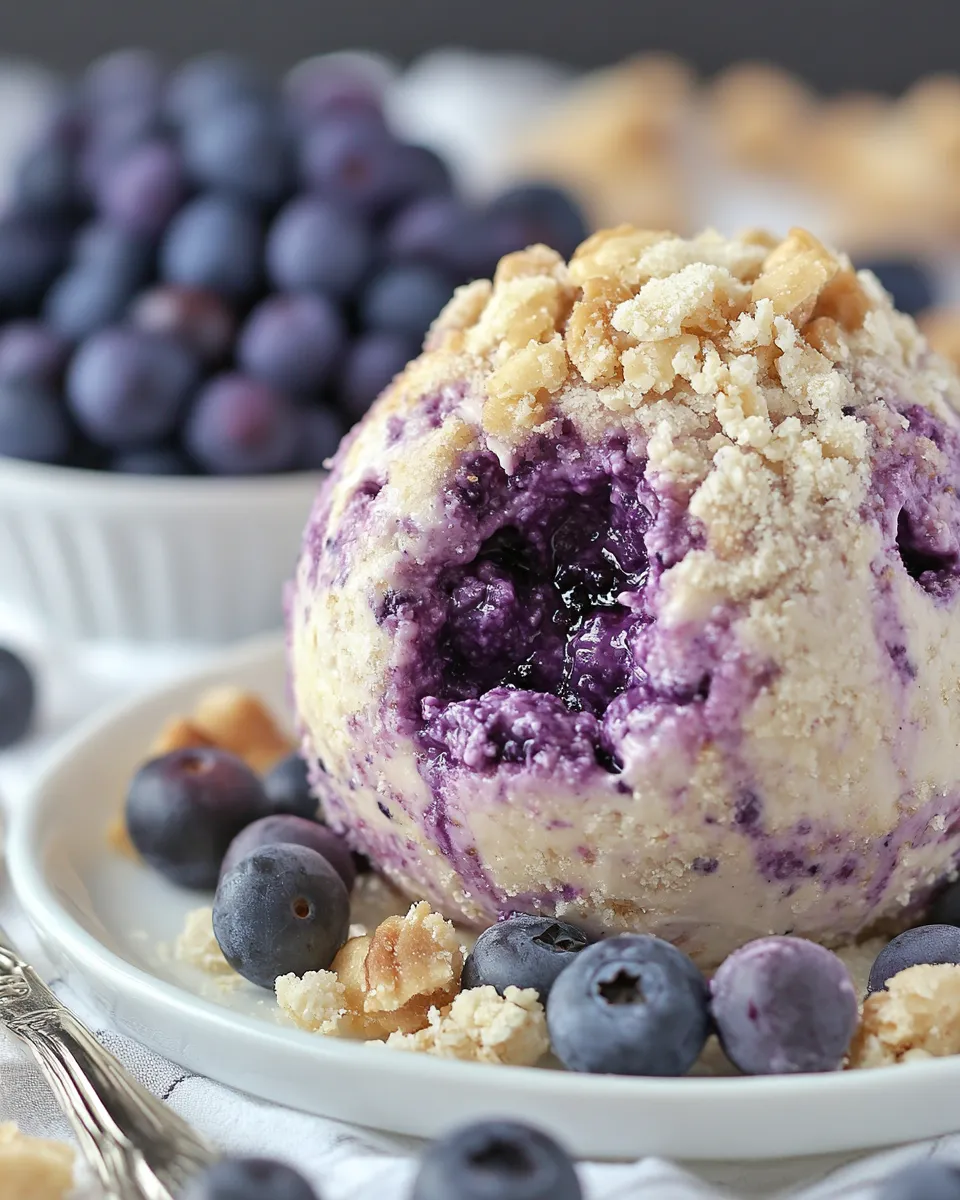 Easy Blueberry Pie Cheese Ball picture