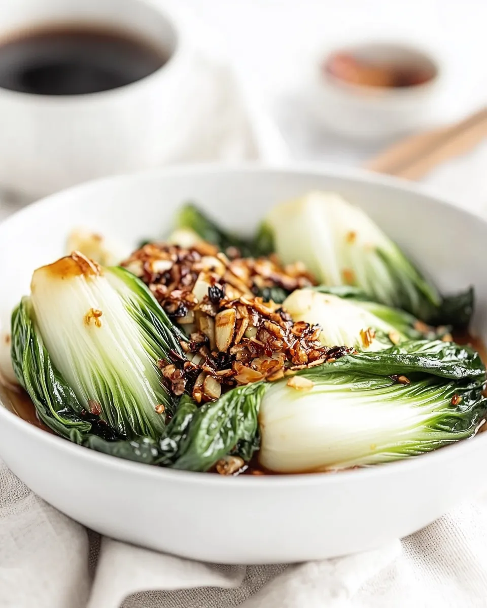 Delicious Bok Choy with Garlic Sauce Recipe shot