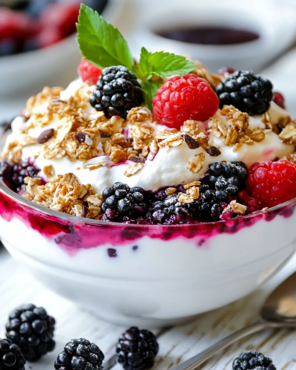 Classic Breakfast Berry and Yogurt Crunch image
