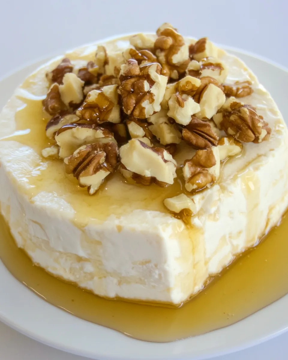 Delicious Brie with Walnuts and Honey shot