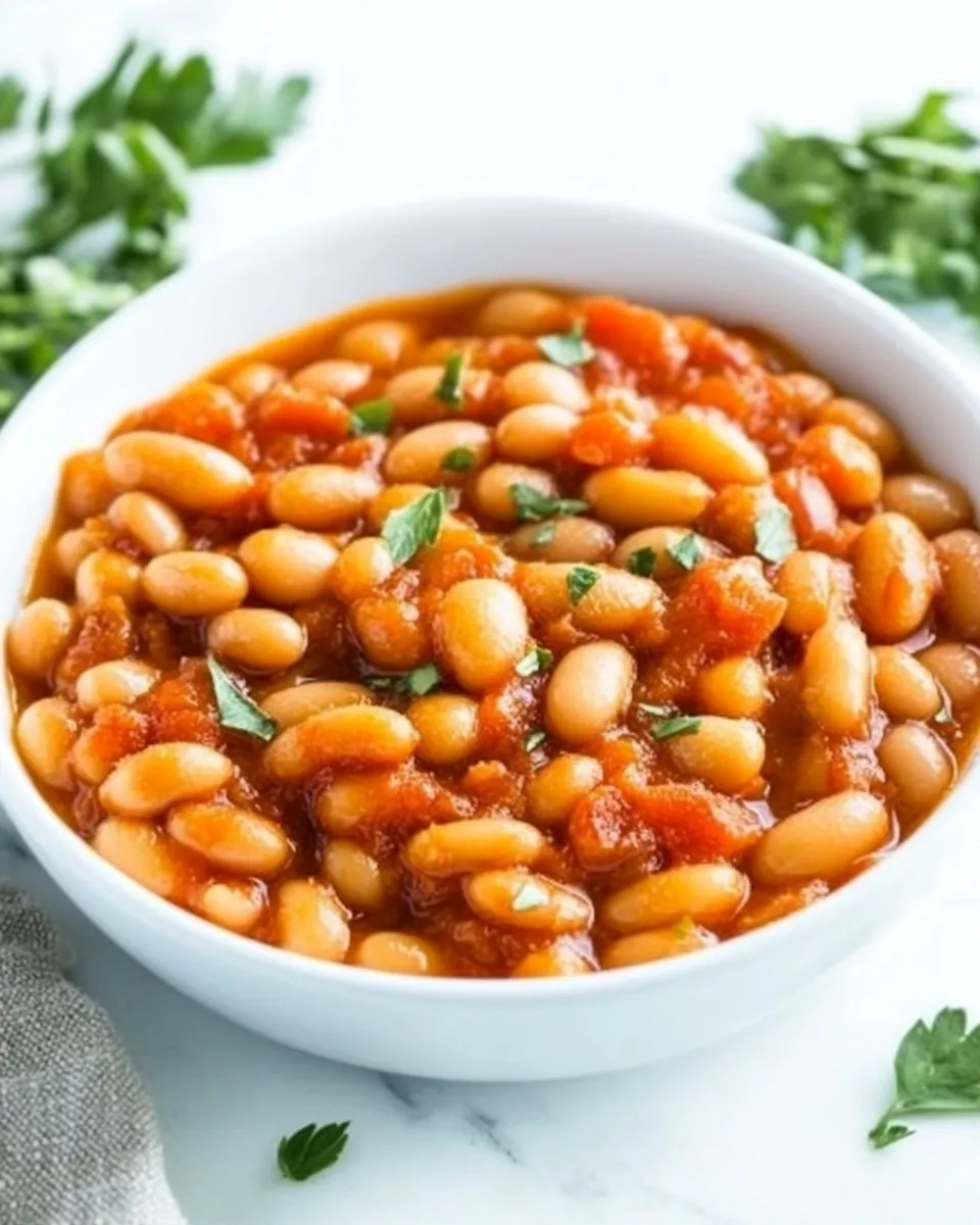 Delicious British Baked Beans shot