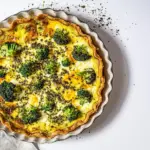 Homemade Broccoli-Cheddar Quiche photo