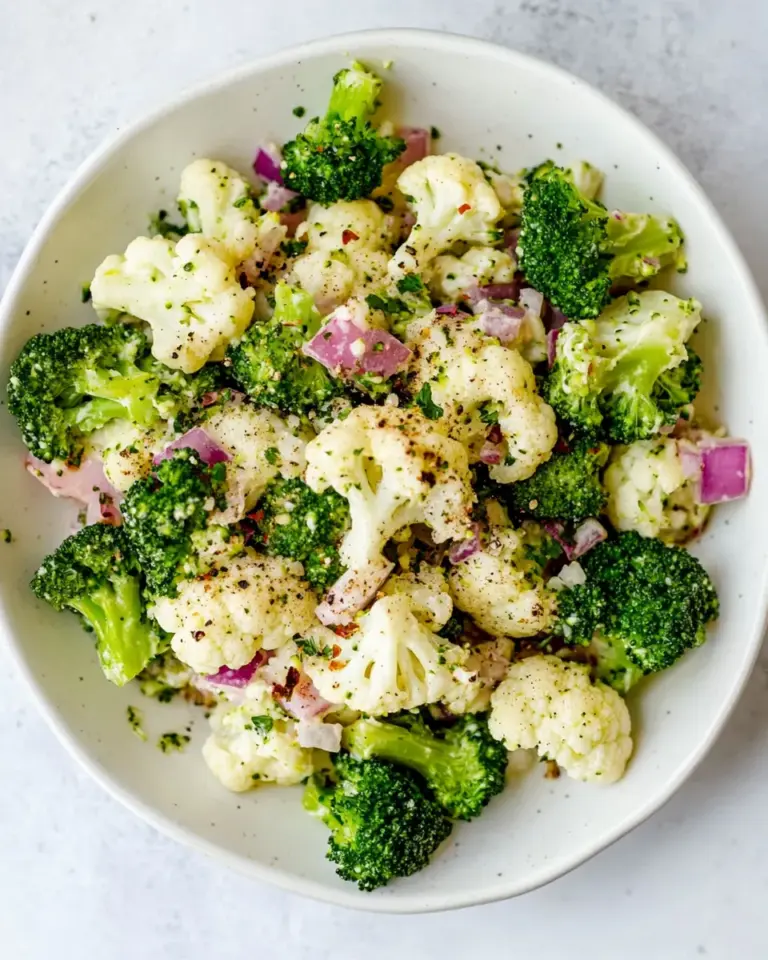 Homemade Broccoli Cauliflower Salad photo