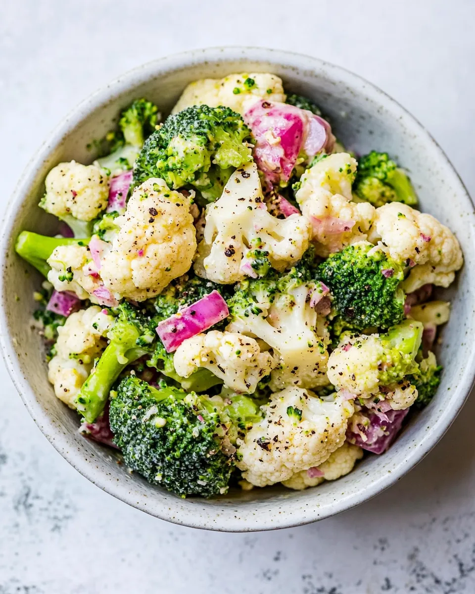 Easy Broccoli Cauliflower Salad picture