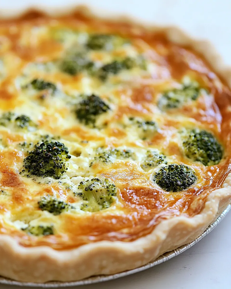 Easy Broccoli and Cheddar Quiche picture