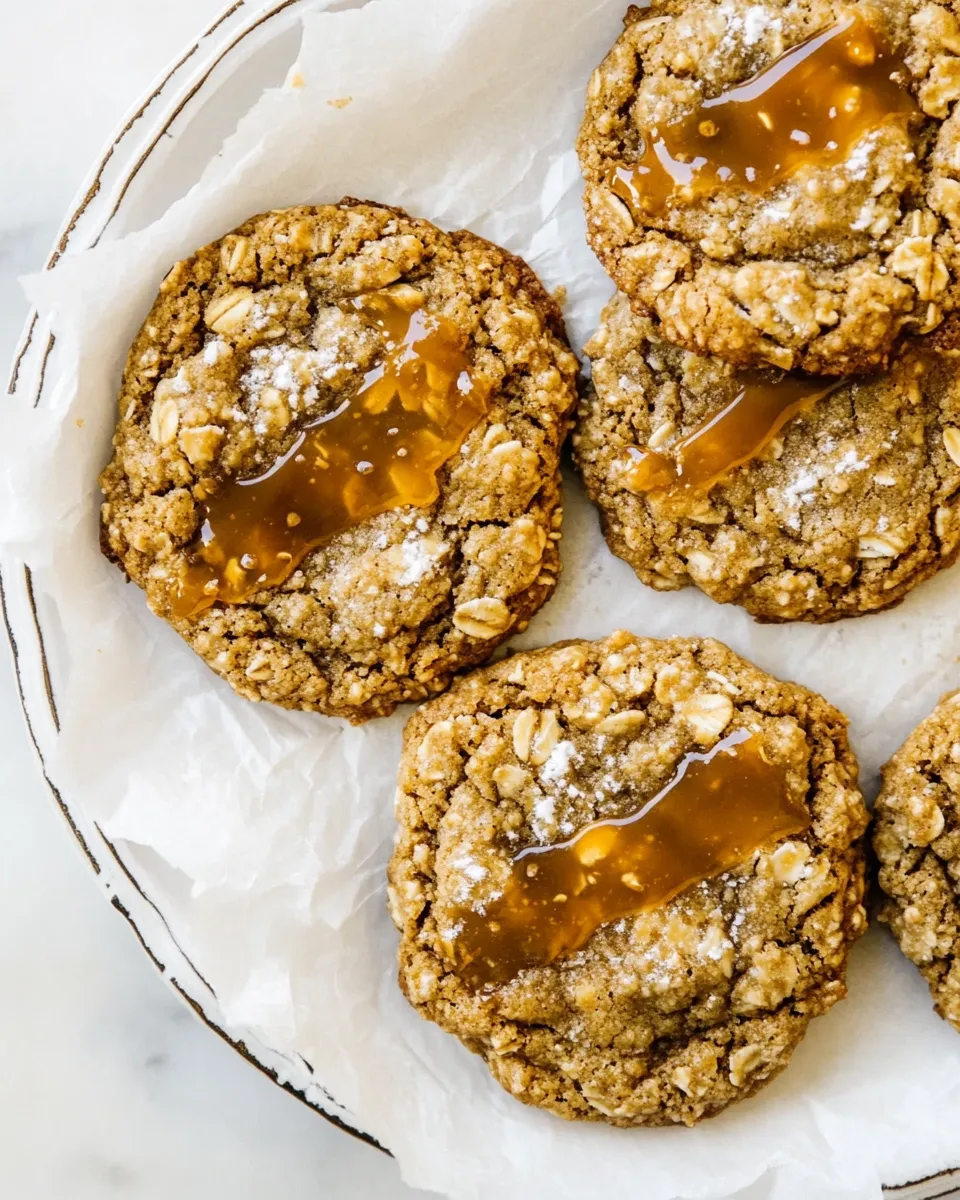 Homemade Brown Butter Caramel Oatmeal Cookies photo