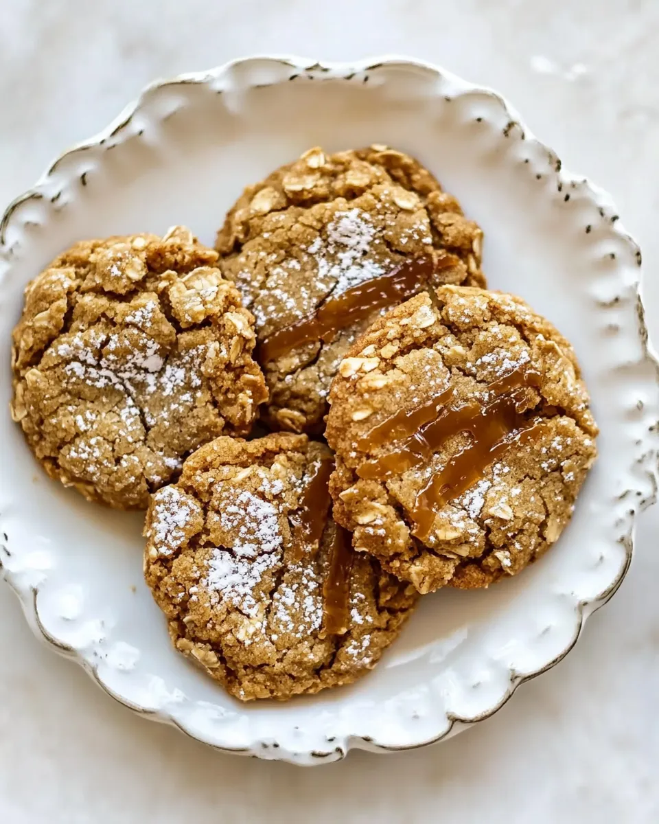 Delicious Brown Butter Caramel Oatmeal Cookies shot