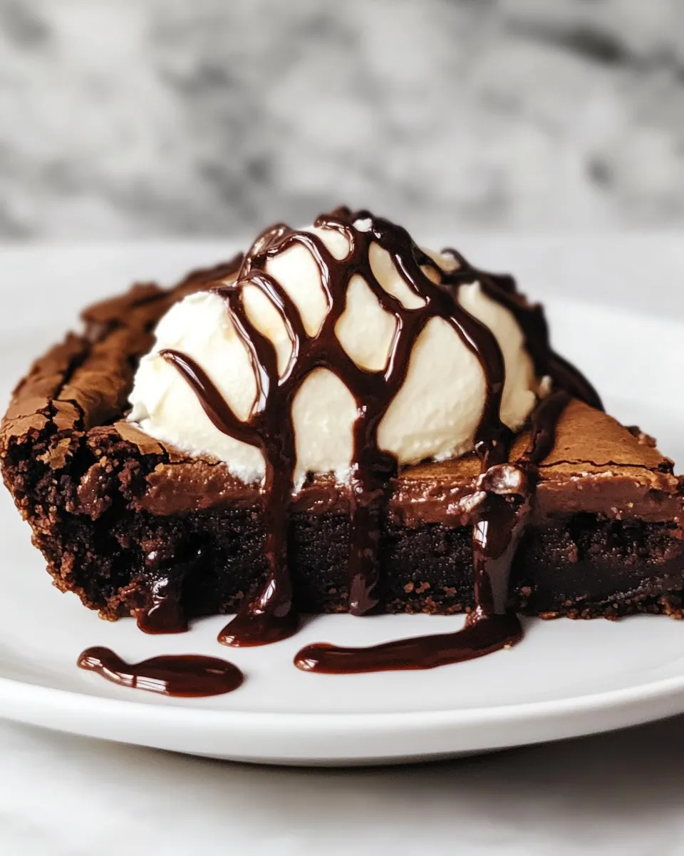 Classic Brownie Pie a la Mode image