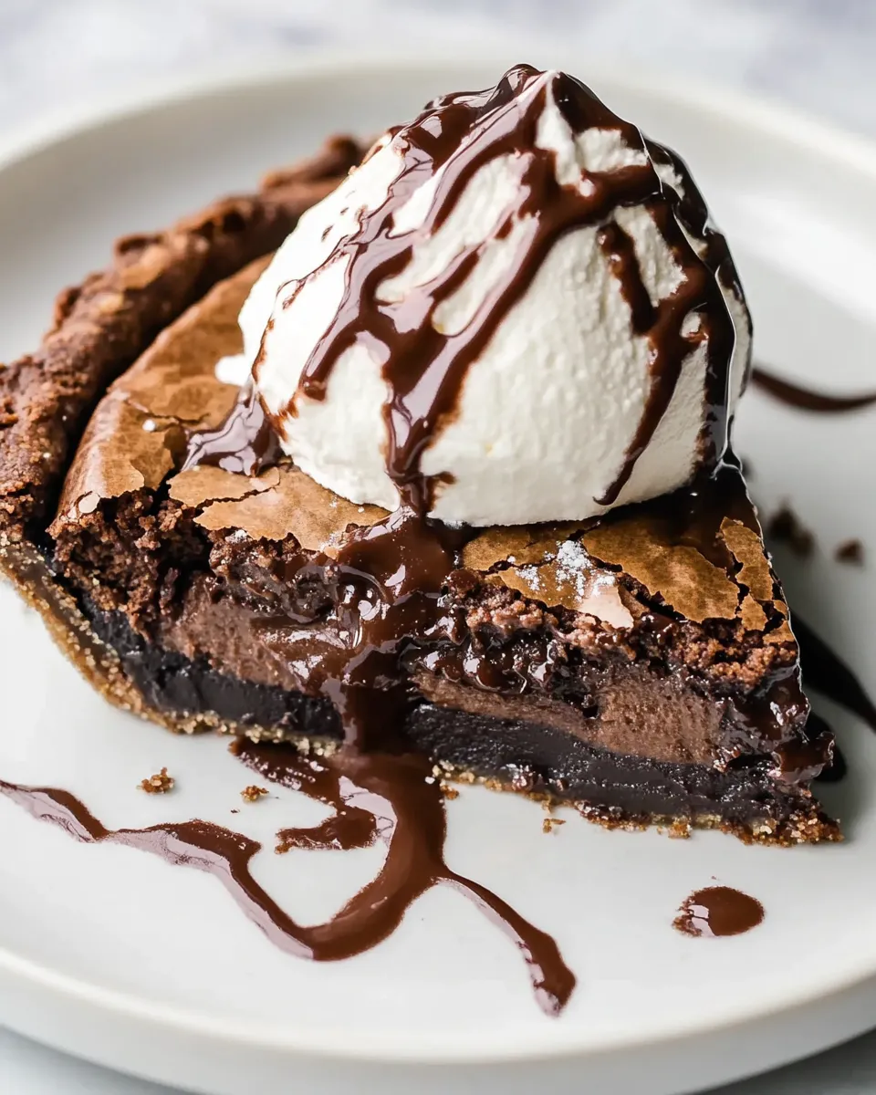 Easy Brownie Pie a la Mode recipe photo