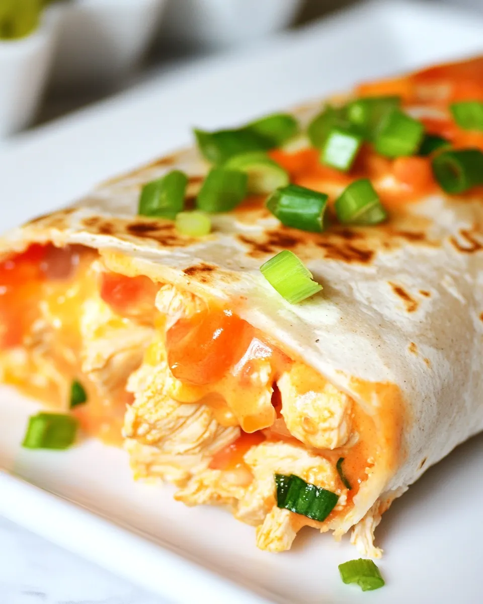 Homemade Buffalo Chicken Burritos photo