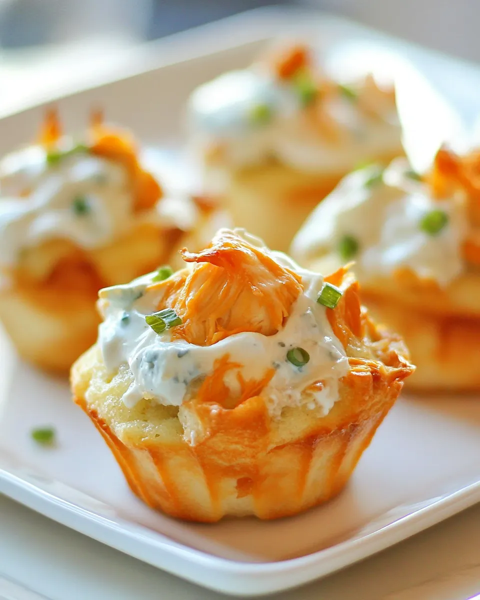 Homemade Buffalo Chicken Cupcakes photo
