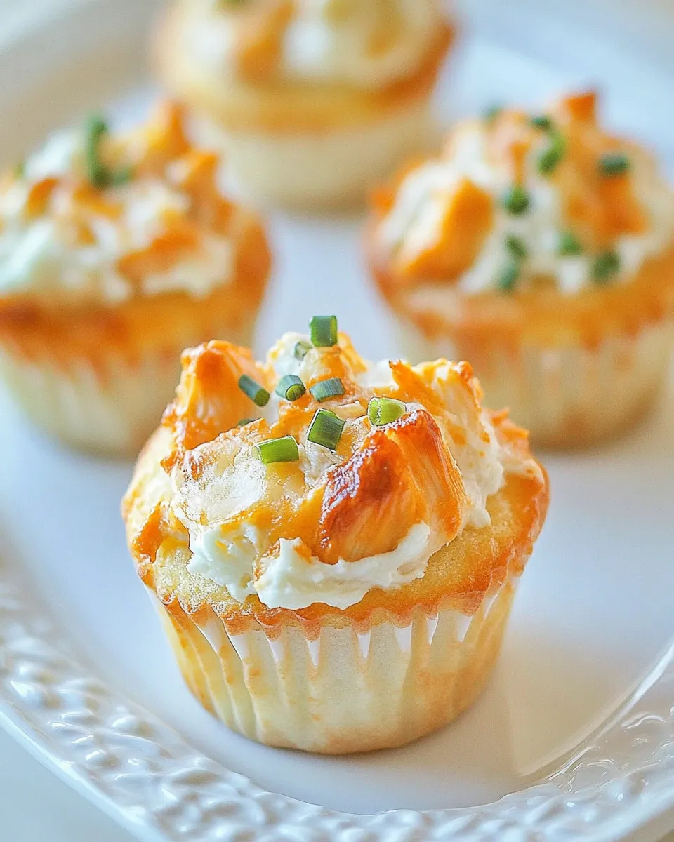 Classic Buffalo Chicken Cupcakes image