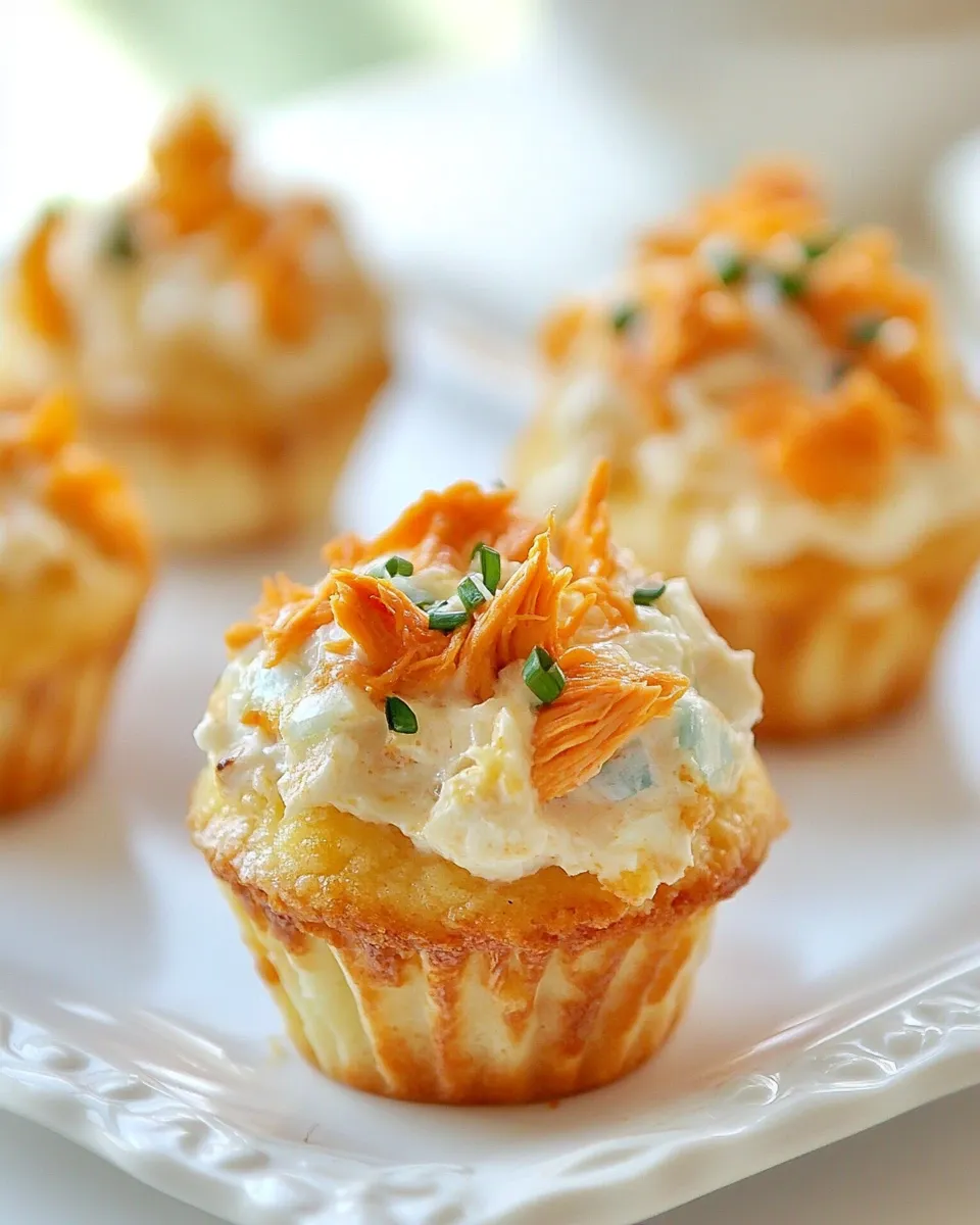 Easy Buffalo Chicken Cupcakes picture